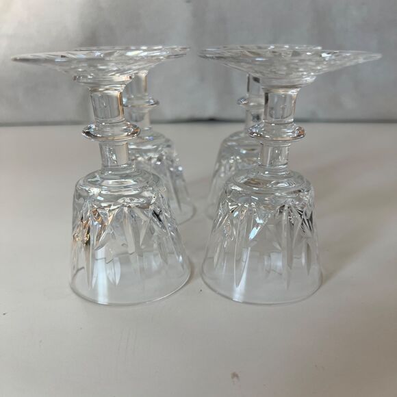 Set 4 Vintage Royal Brierley Waterford Crystal Cordial Wine Goblet Glass Ascot - Picture 3 of 6